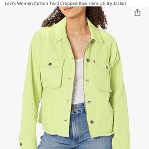 Lime Green Jean Jacket 